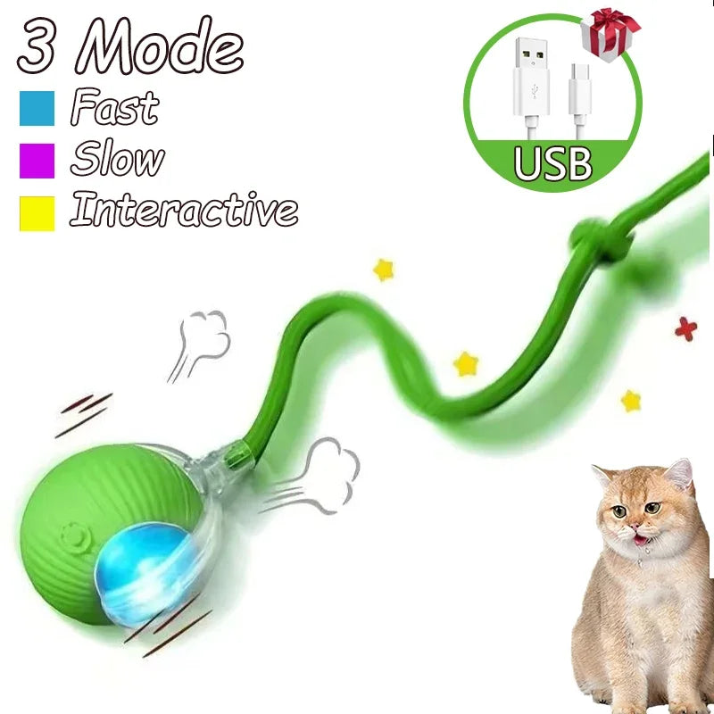 2Pcs Cat Interactive Automatic Rolling Ball