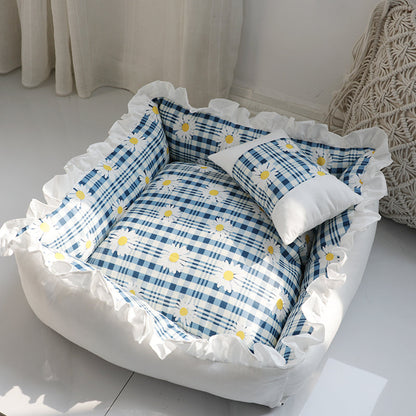 Princess Dog Bed Sofa Pet for Small Dogs Cat
