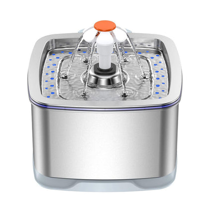 Stainless Steel Smart Pet Water Dispenser with Automatic Circulation and Filtration, Large Capacity Feeder for Cats and Dogs