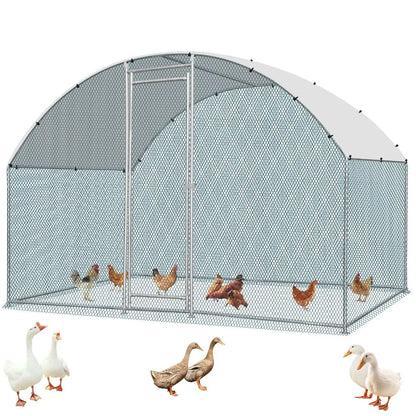 6.5 x 10 FT Metal Walk In Chicken Coop