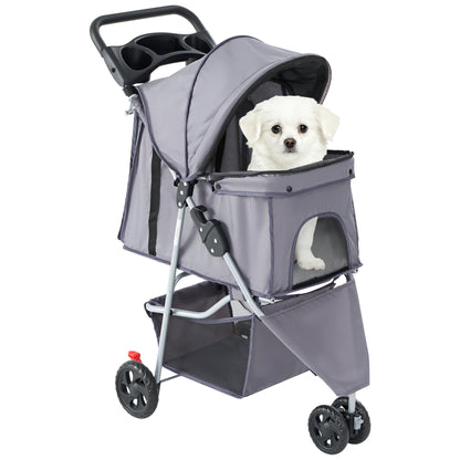 3 Wheels Foldable Pet Stroller
