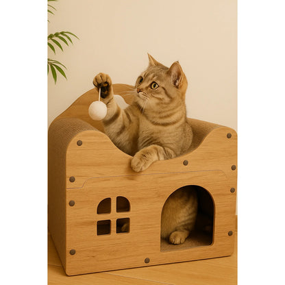 Cat House for Indoor & Outdoor Use