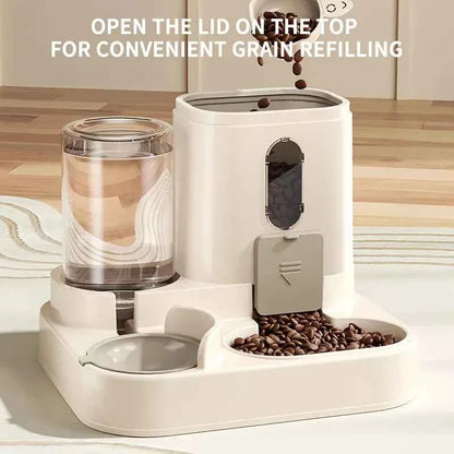 2 in 1 Fully Automatic Pet Food & Water Dispenser