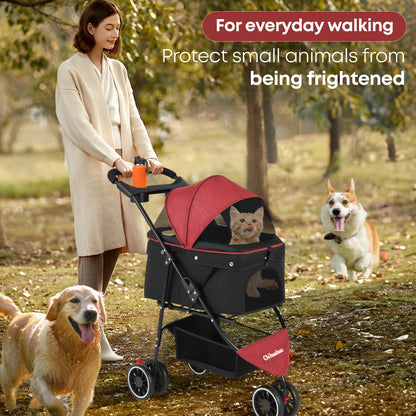Pet Stroller For Small Medium Cats&Dogs