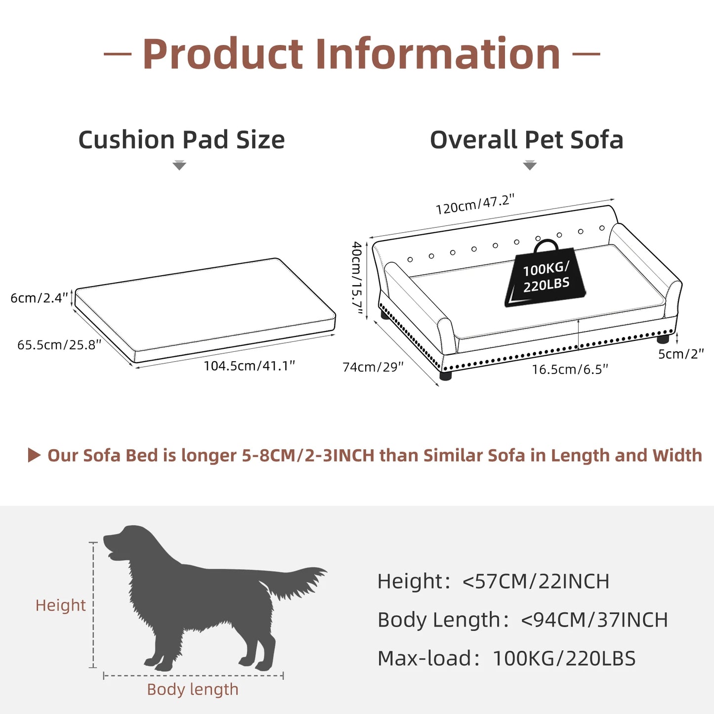 Pet Sofa Bed: