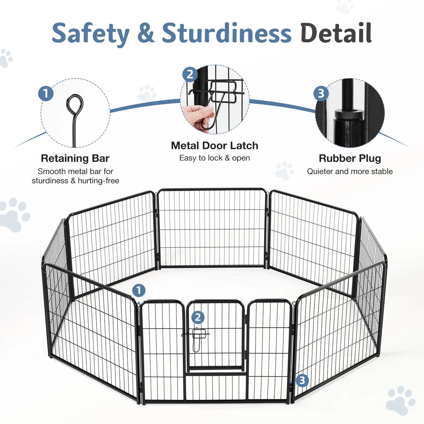 Playpen Pet Fence 24 Inch to 32 Inch