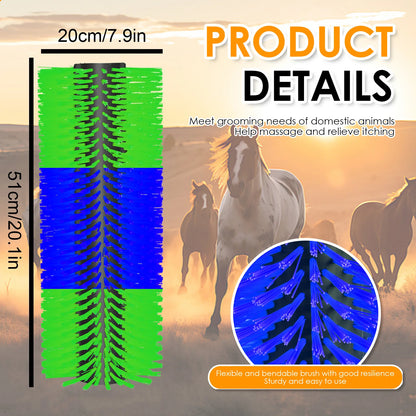 4 Pcs Flexible Livestock Scratching Brush 20.08x7.28in,