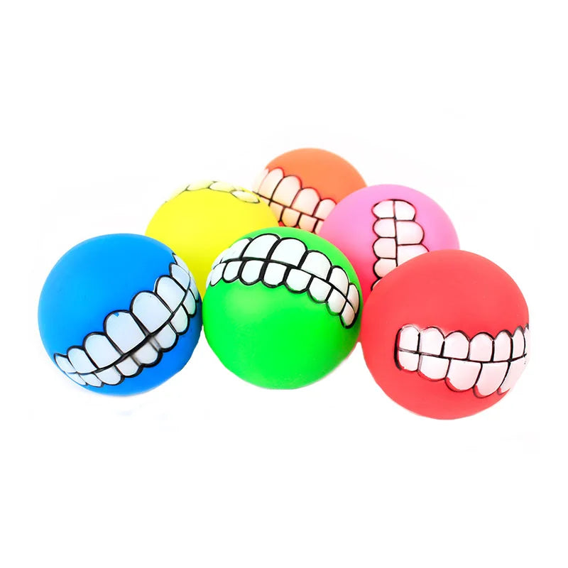 1pc Rubber Dog Toys Squeaky