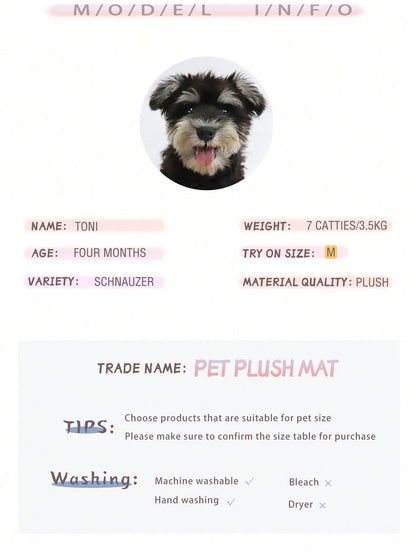 Washable Plush Pet Crate Bed Breeds
