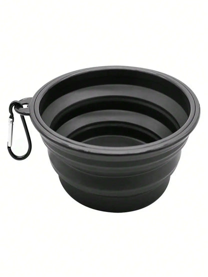 1pc Portable Outdoor Silicone Folding Bowl,