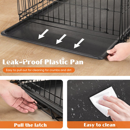 Double Door Folding Metal Wire Cage