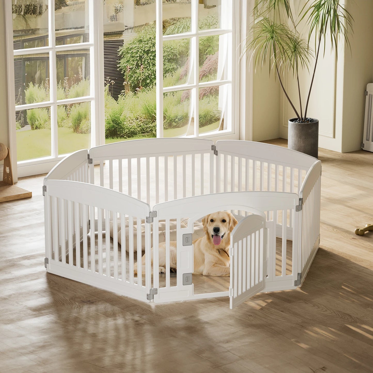Indoor Outdoor Folding Portable Puppy Playpen