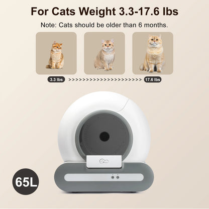 DOEL 65L Self-Cleaning Cat Litter Box