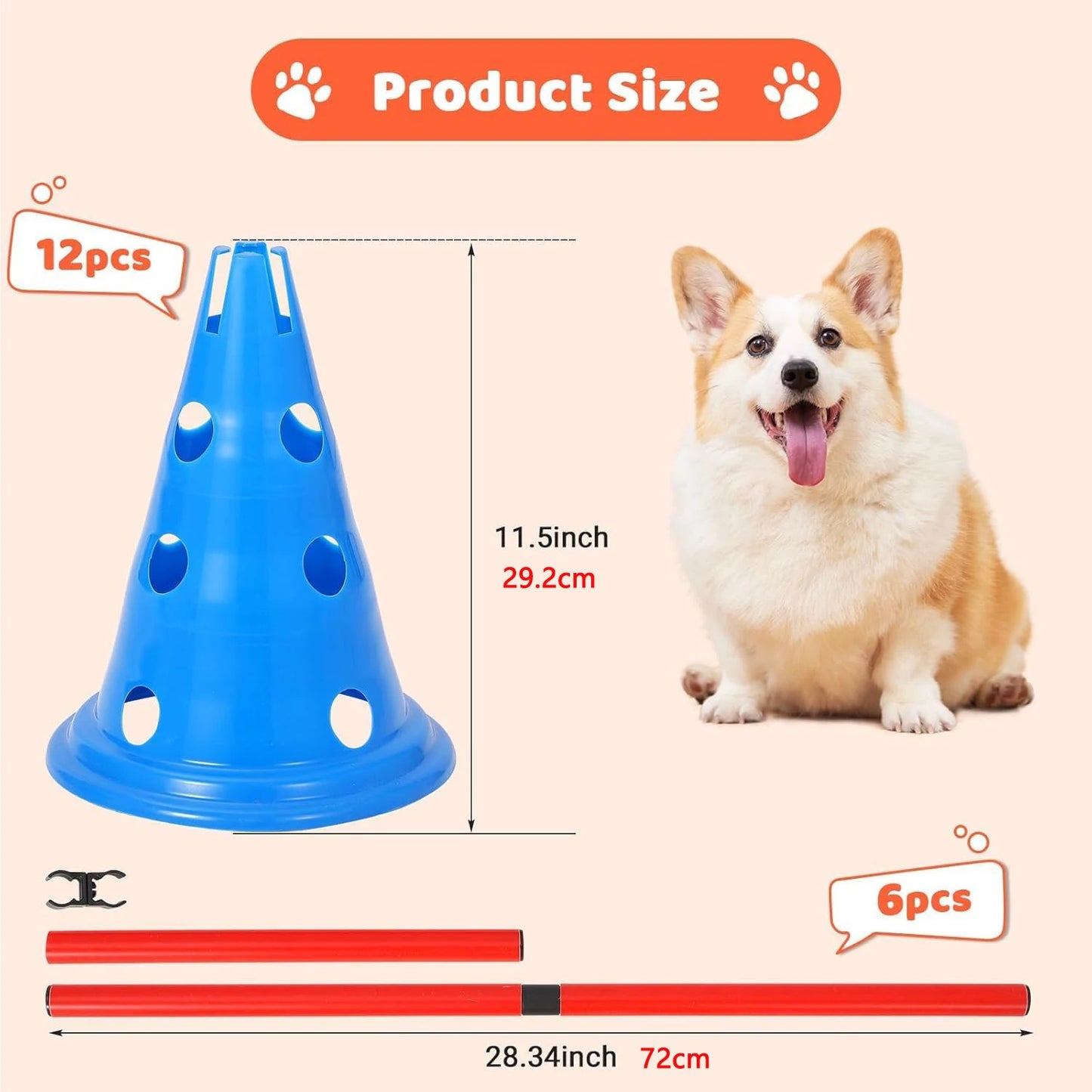 Agility Hurdle Cone Set