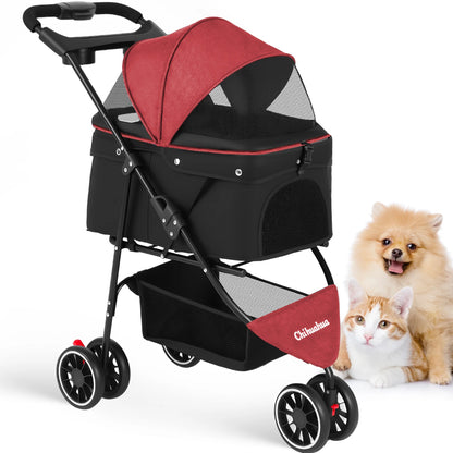 Pet Stroller For Small Medium Cats&Dogs