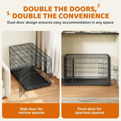 Double Door Dog Crate