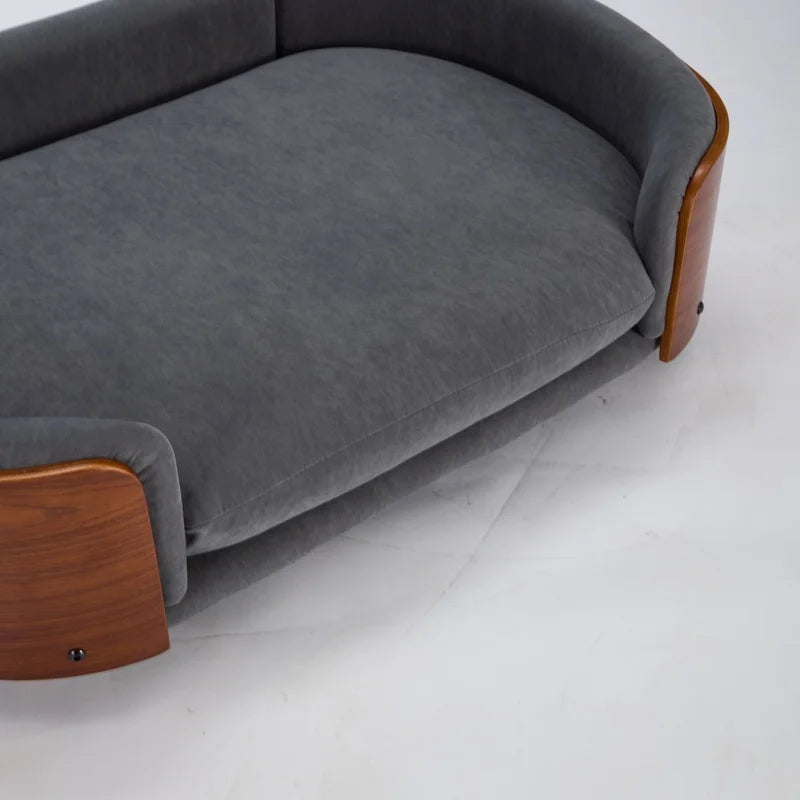 Elevated Dog Bed with Solid Wood Leg