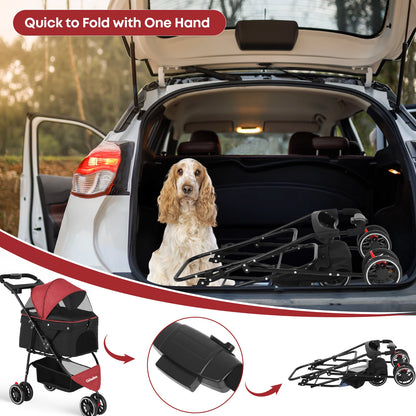 Pet Stroller For Small Medium Cats&Dogs