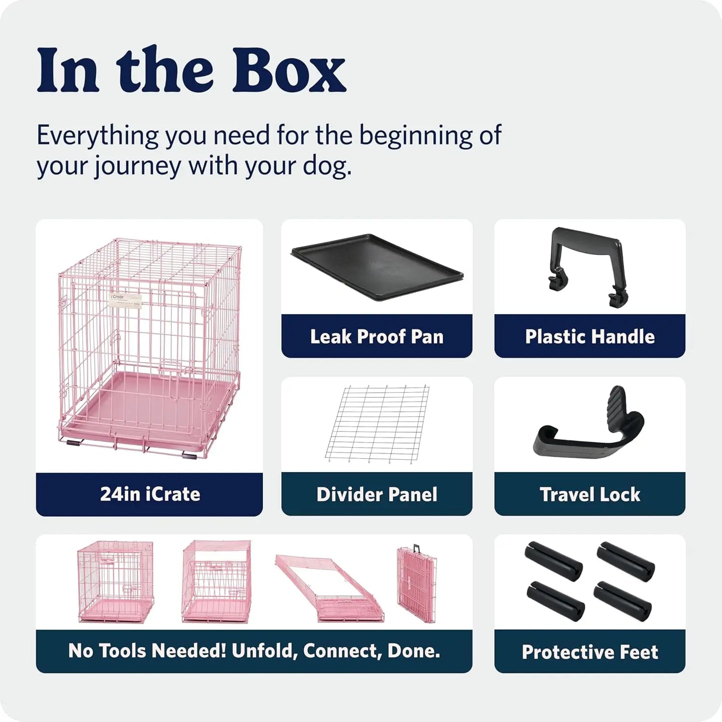 Crate for Small Breeds, 12-20 lbs.