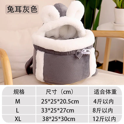 Cat Backpack Carrier with Bed Portable