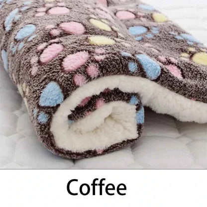 Flannel Pet Sleeping Mat & Dog Bed – Soft, Washable, and Durable
