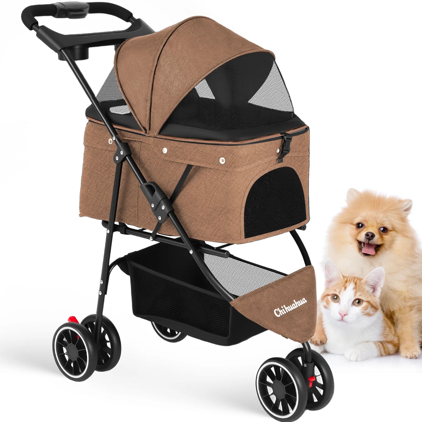 Pet Stroller For Small Medium Cats&Dogs