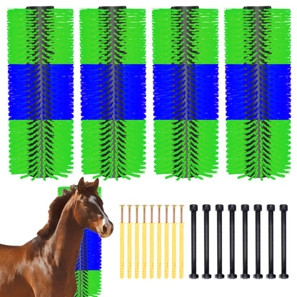 4 Pcs Flexible Livestock Scratching Brush 20.08x7.28in,