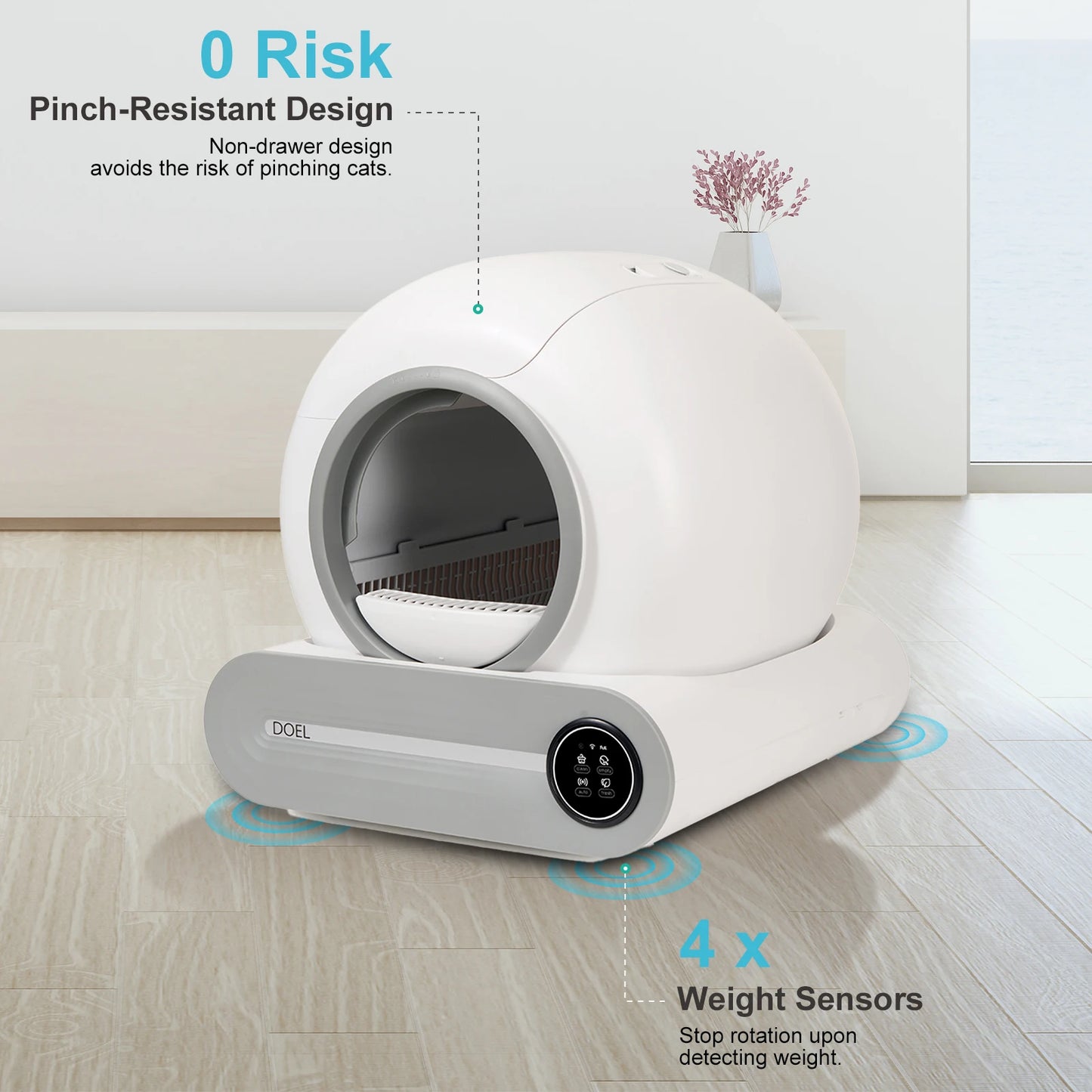 Smart Cat Toilet App Control 2.4G WiFi