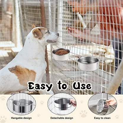 6 Pieces Stainless Steel Hanging  Food Bowl