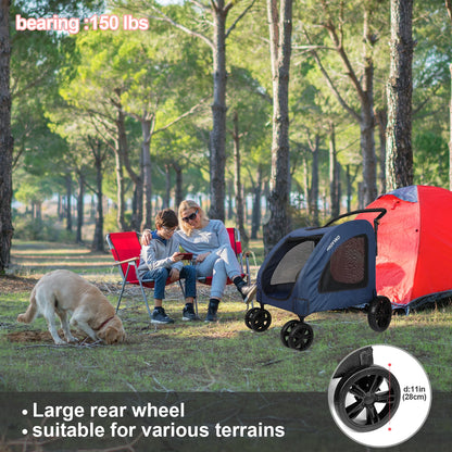 Heavy Duty Stroller for Large Dogs up to 120 lbs,