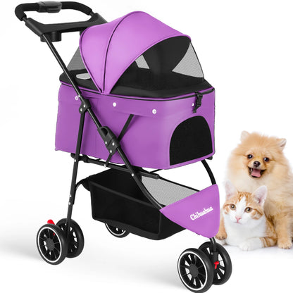 Pet Stroller For Small Medium Cats&Dogs