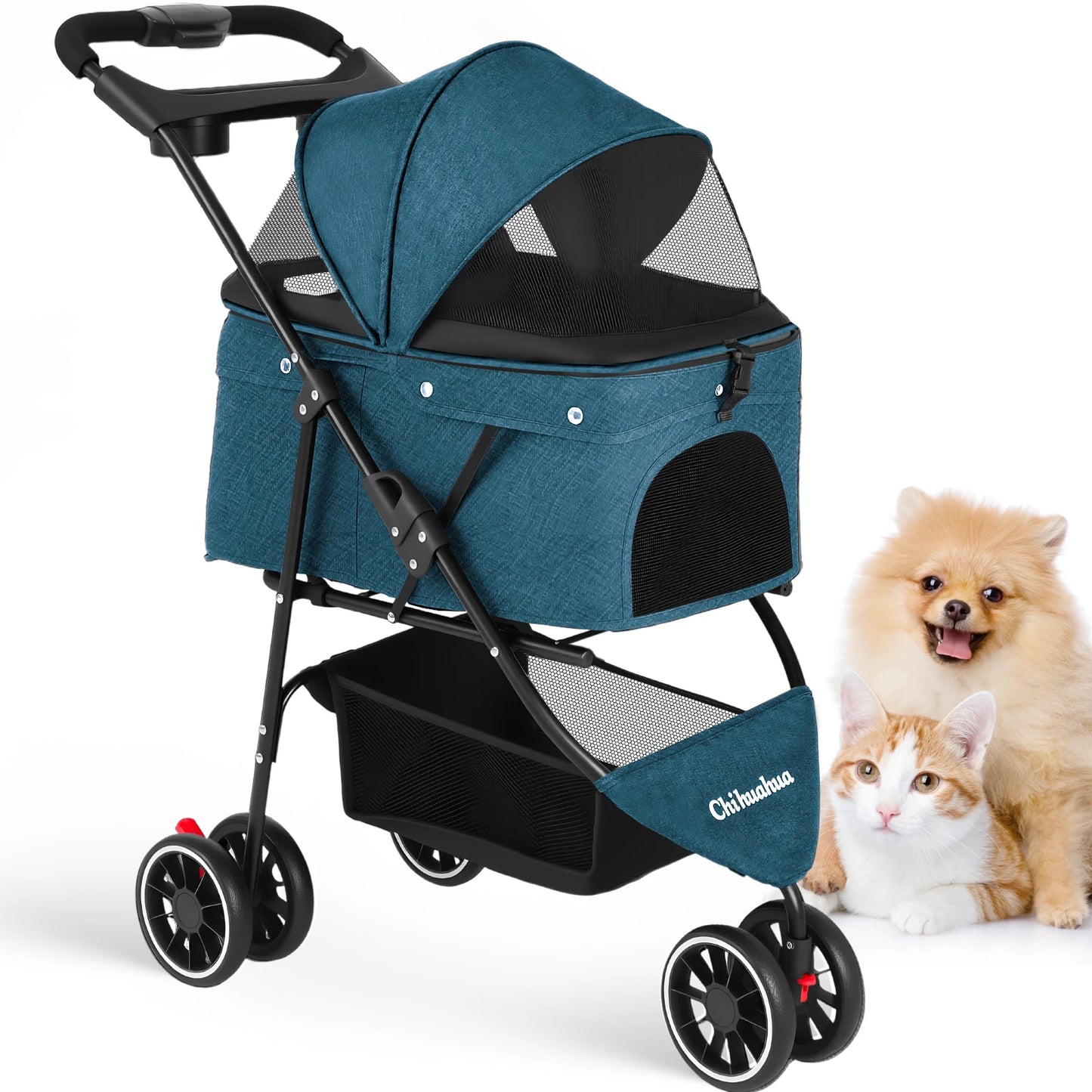Pet Stroller For Small Medium Cats&Dogs