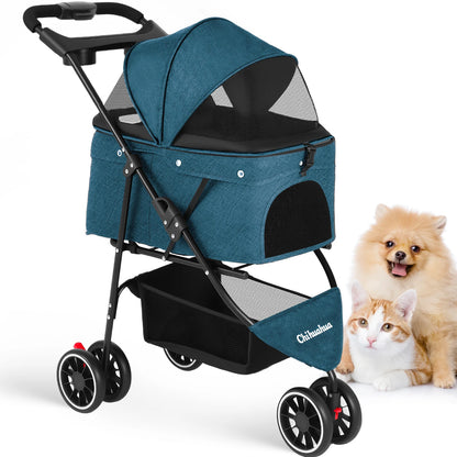 Pet Stroller For Small Medium Cats&Dogs