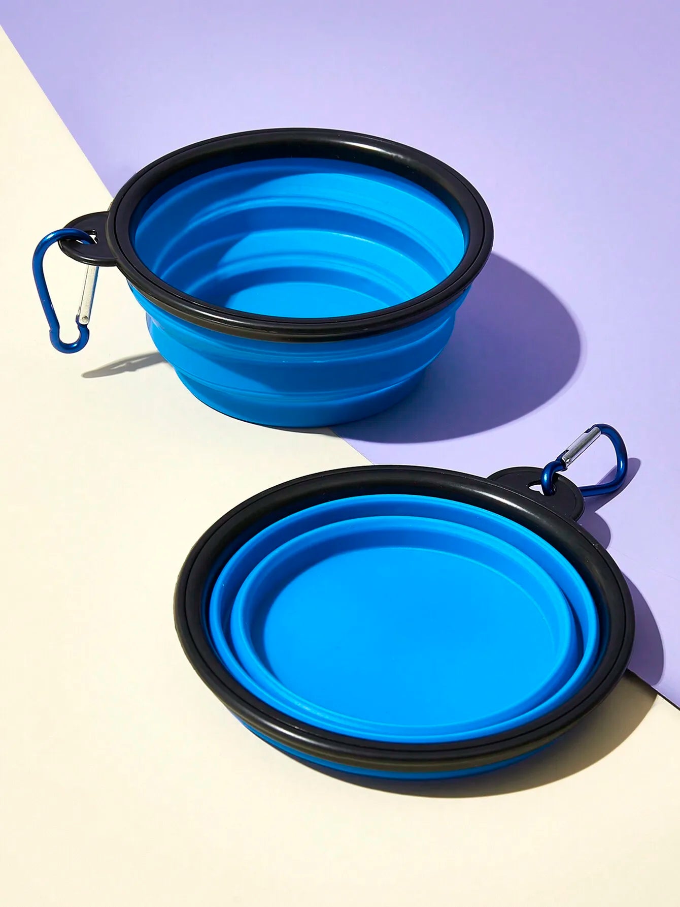 1pc Portable Outdoor Silicone Folding Bowl,