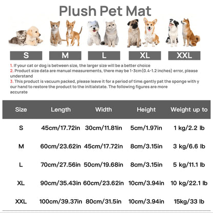 Washable Plush Pet Crate Bed Breeds