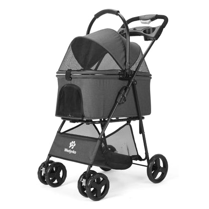 3 in 1 Pet Stroller with Removable Carrier,
