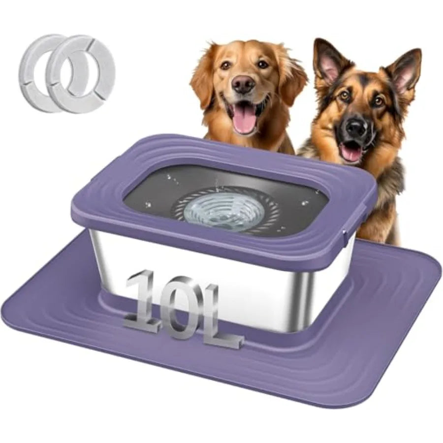 No Spill Anti-Splash Bowls with XXL Silicone Mat,