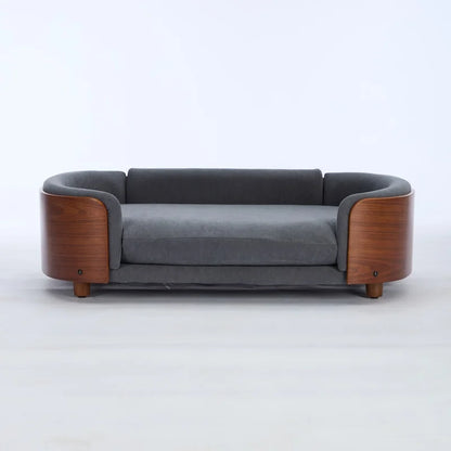 Elevated Dog Bed with Solid Wood Leg