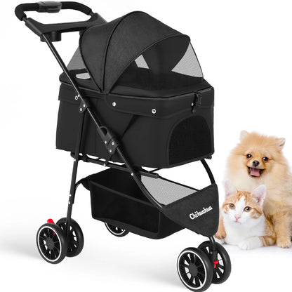 Pet Stroller For Small  Dogs & Cats  Foldable