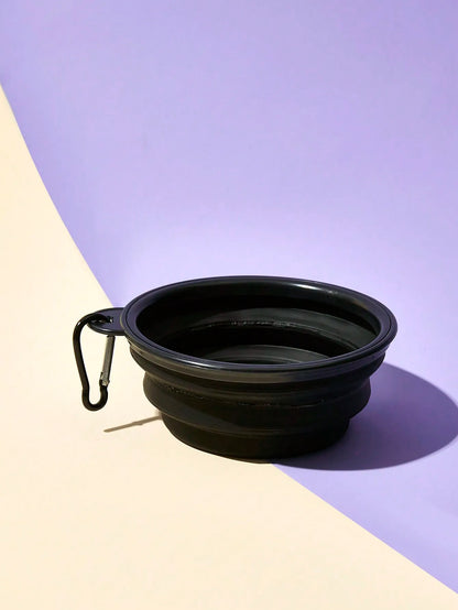 1pc Portable Outdoor Silicone Folding Bowl,