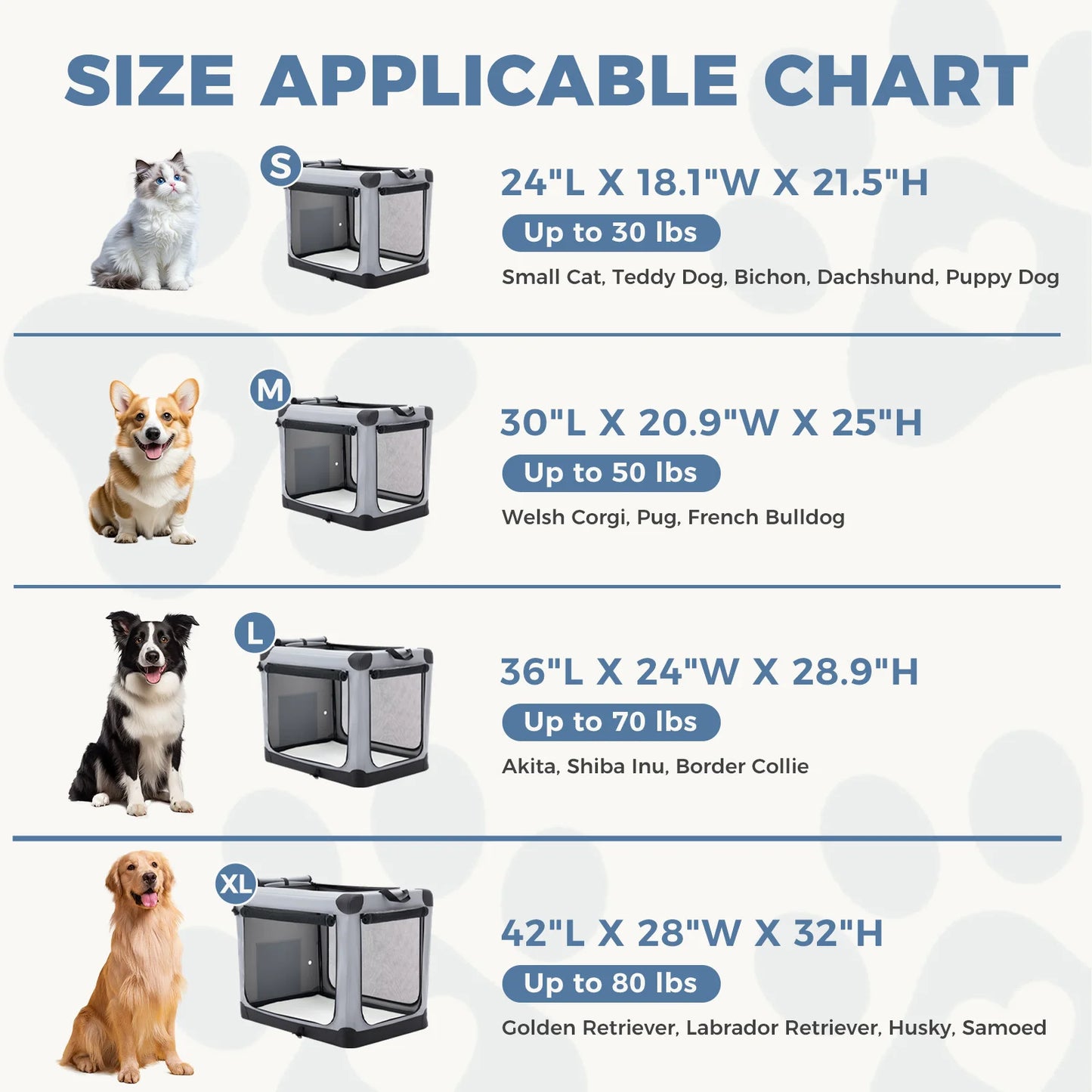 Foldable Soft Dog Crate Portable