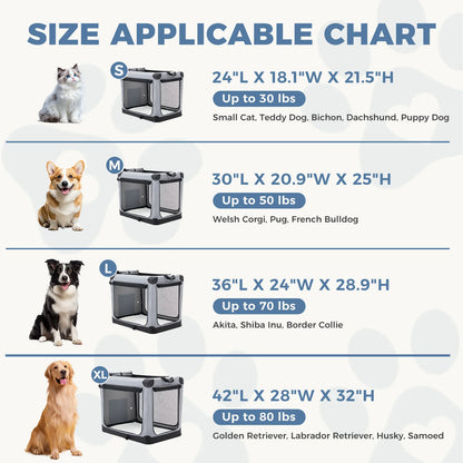 Foldable Soft Dog Crate Portable