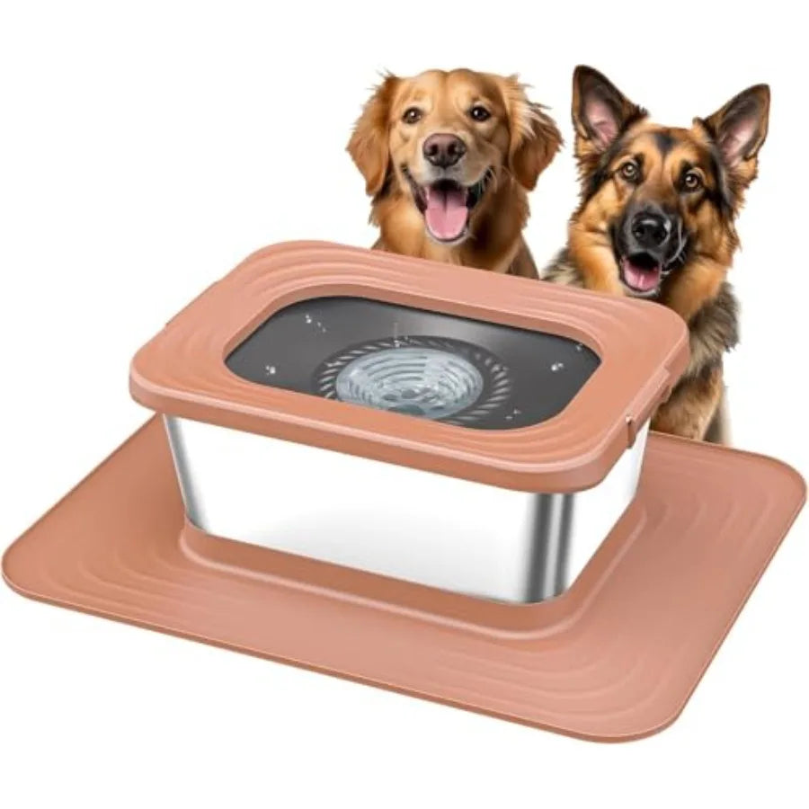 No Spill Anti-Splash Bowls with XXL Silicone Mat,