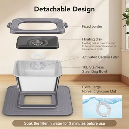 Stainless Steel Dog Water Bowl,