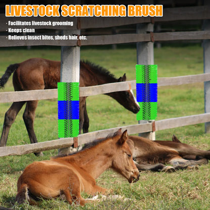 4 Pcs Flexible Livestock Scratching Brush 20.08x7.28in,