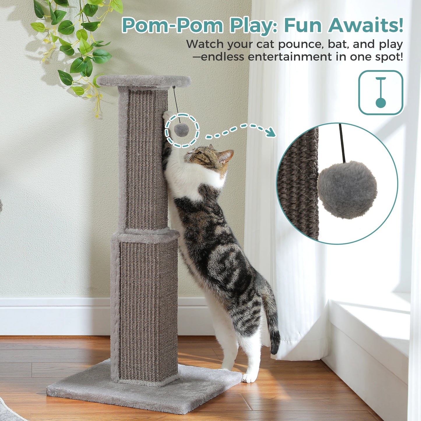 Large Cat Scratching Post for Indoor Cats