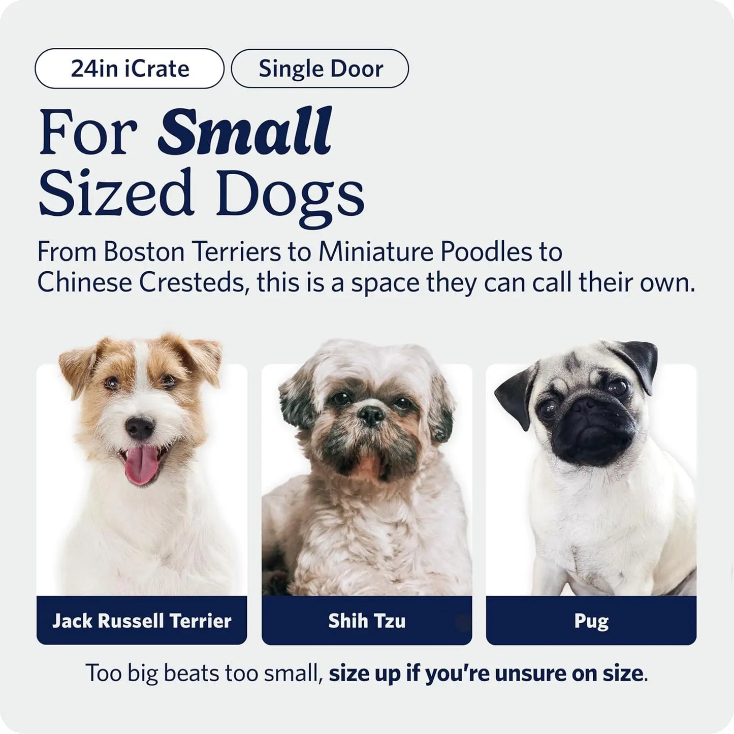 Crate for Small Breeds, 12-20 lbs.