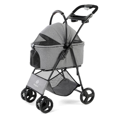 3 in 1 Pet Stroller with Removable Carrier,