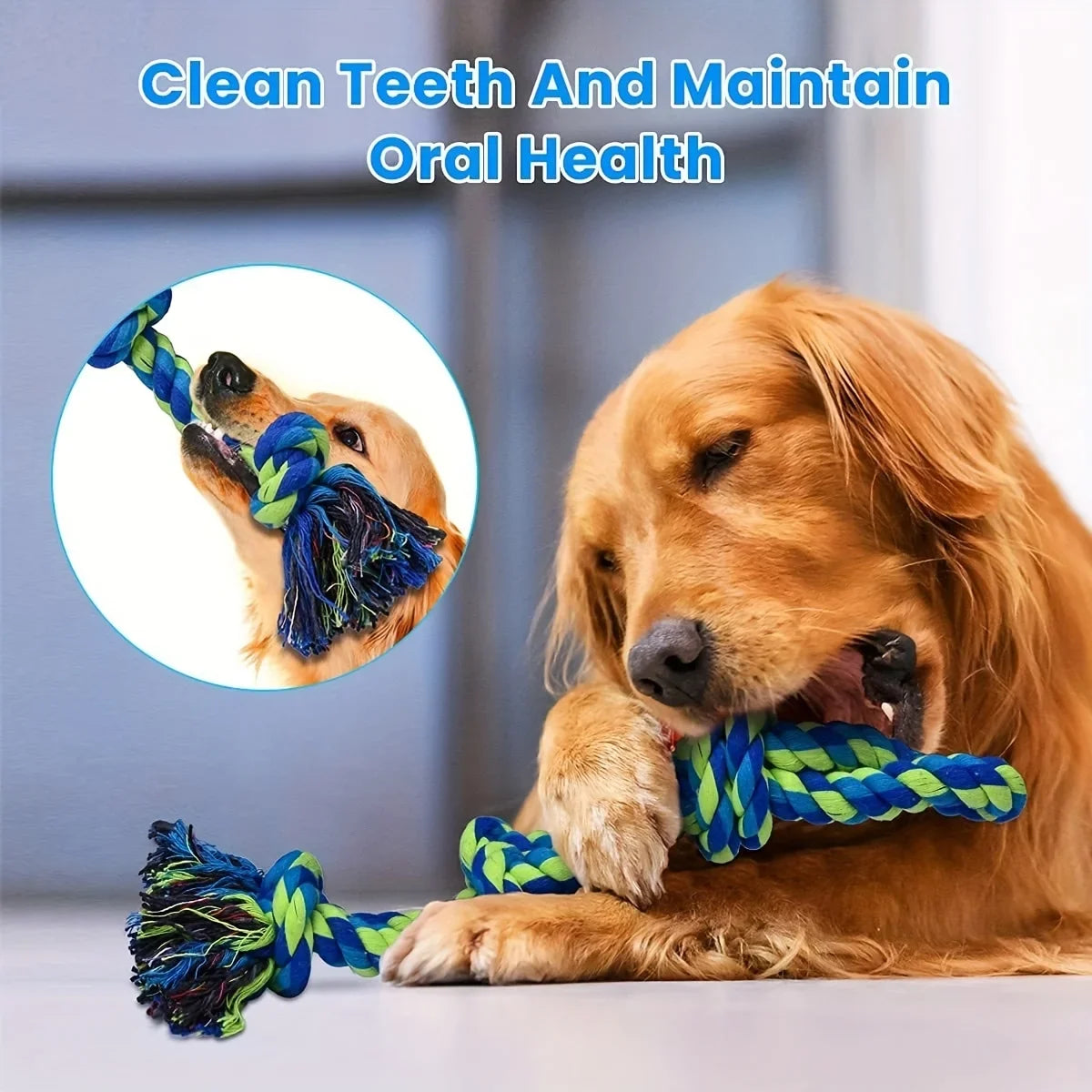Indestructible Durable Dog Chew Toys Tug of War