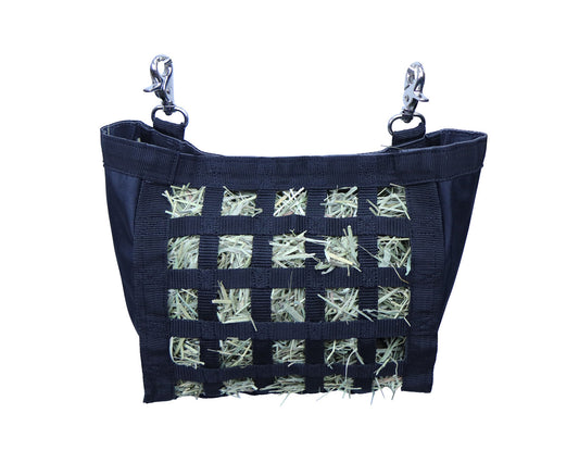 CuteNFuzzy Rabbit & Guinea Pig Hay Bag Feeder with Super Tough Bottom® Design | 35 Ultra Slow Feed Openings | Small 10.5" x 9" x 5" Front Web Hay Feeder | Less Waste, Cleaner Cage | Made in USA Design